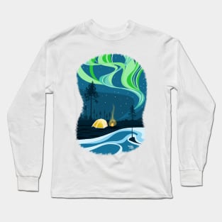 Northern lights pitch Long Sleeve T-Shirt